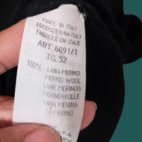 Emporio Armani Mens Turtleneck Sweater Black Size 36 - Picture 6 of 11